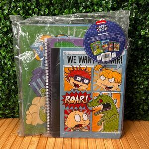 New Nickelodeon Rugrats Bundle 3-Ring Binder Folder Notebook Composition Book